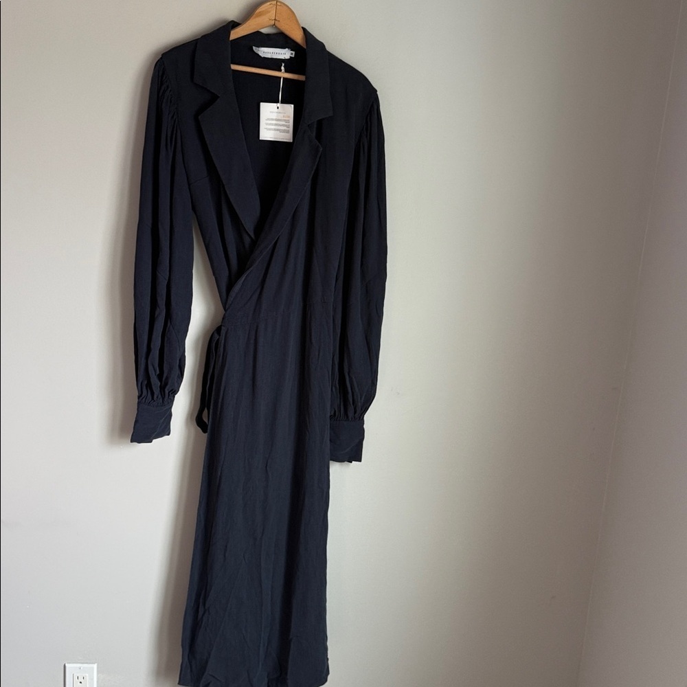 New Ohsevendays Riley Wrap Midi Dress Medium — image 4 of 8
